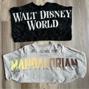 Lot of 2 Disney Spirit Jersey Haunted Mansion Star Wars Mandalorian Size Small
